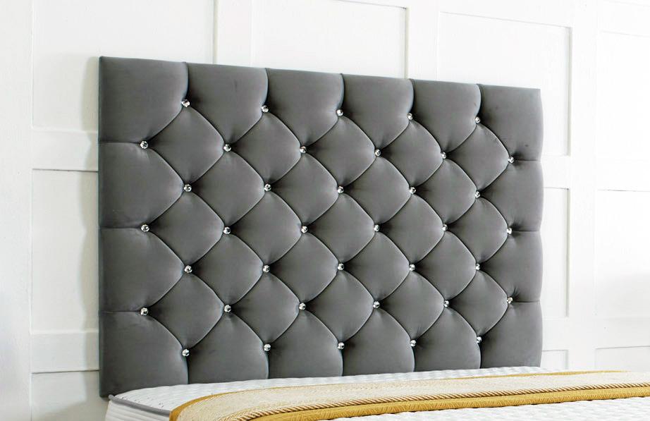Regency Divan Bed Set With Tall Button Headboard Plus Footboard
