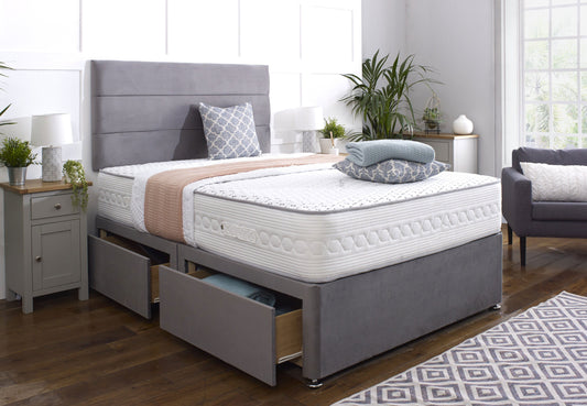Karina Divan Bed Set with Headboard