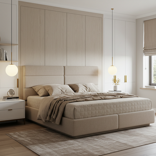 Modern Panel Upholstered Headboard for Contemporary Bedrooms