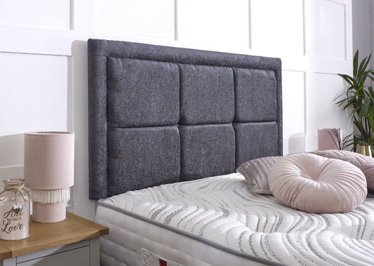 Lisbon Button Headboard with Border
