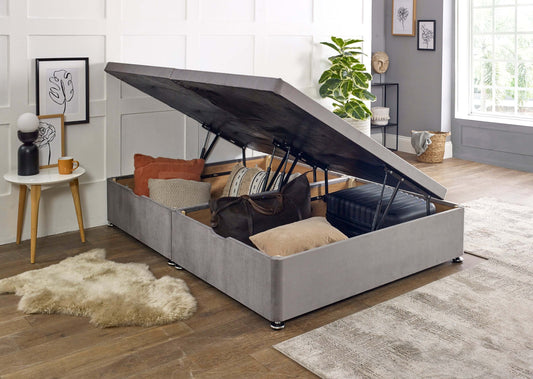 Luxury Side Lift Ottoman Storage Divan Bed Base image 1