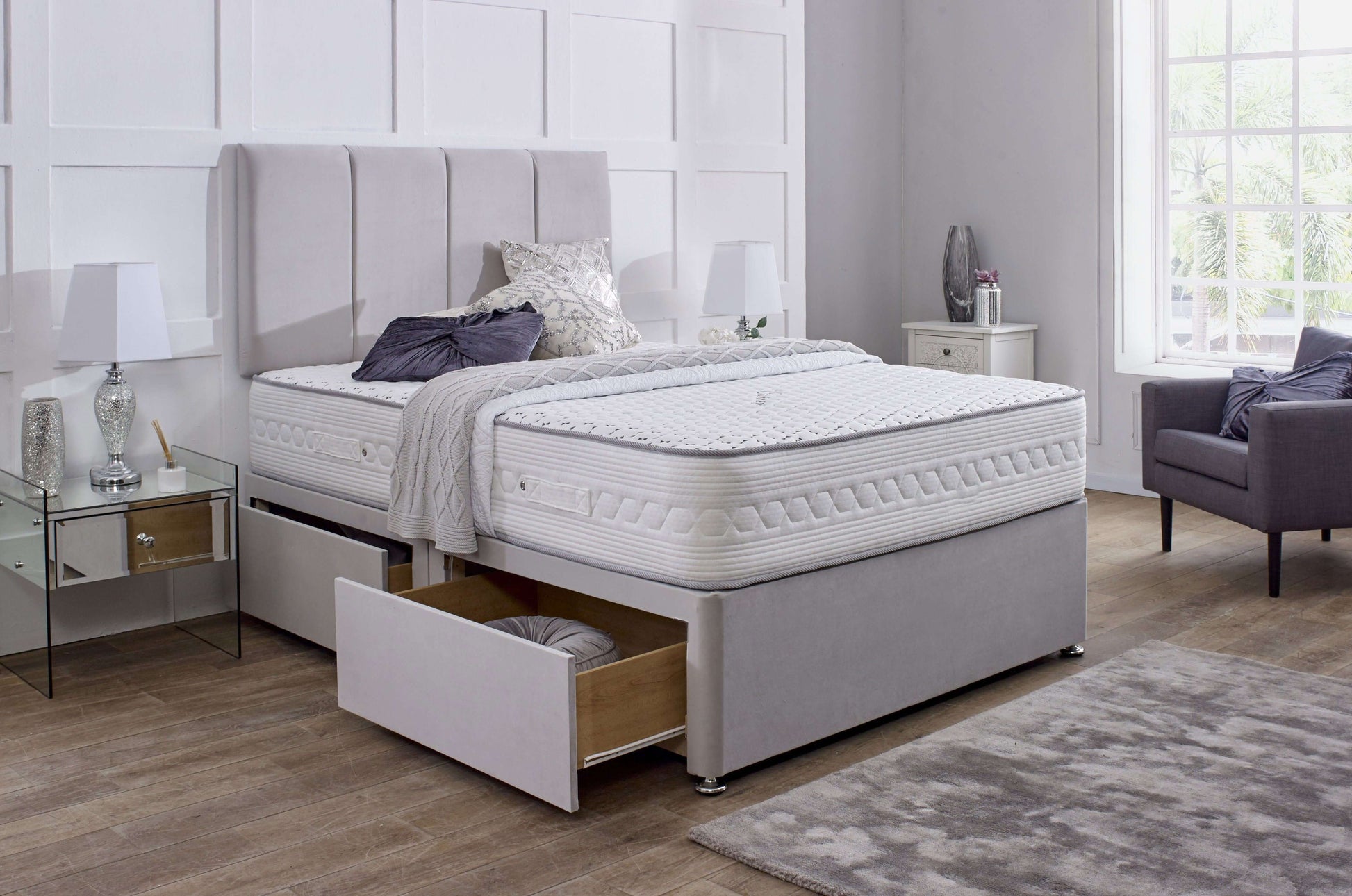 Worcester Divan Bed Set with Headboard