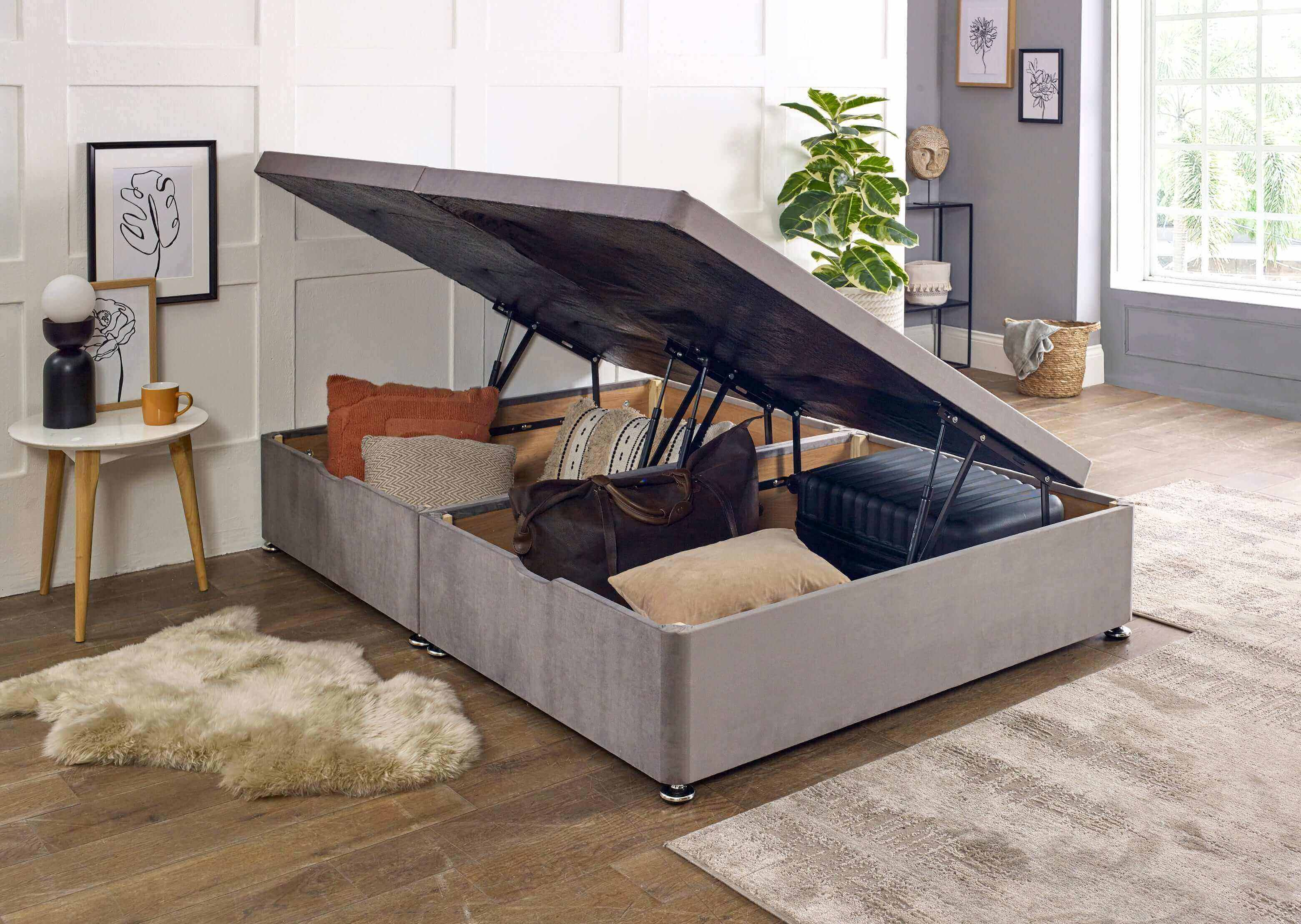 single ottoman bed